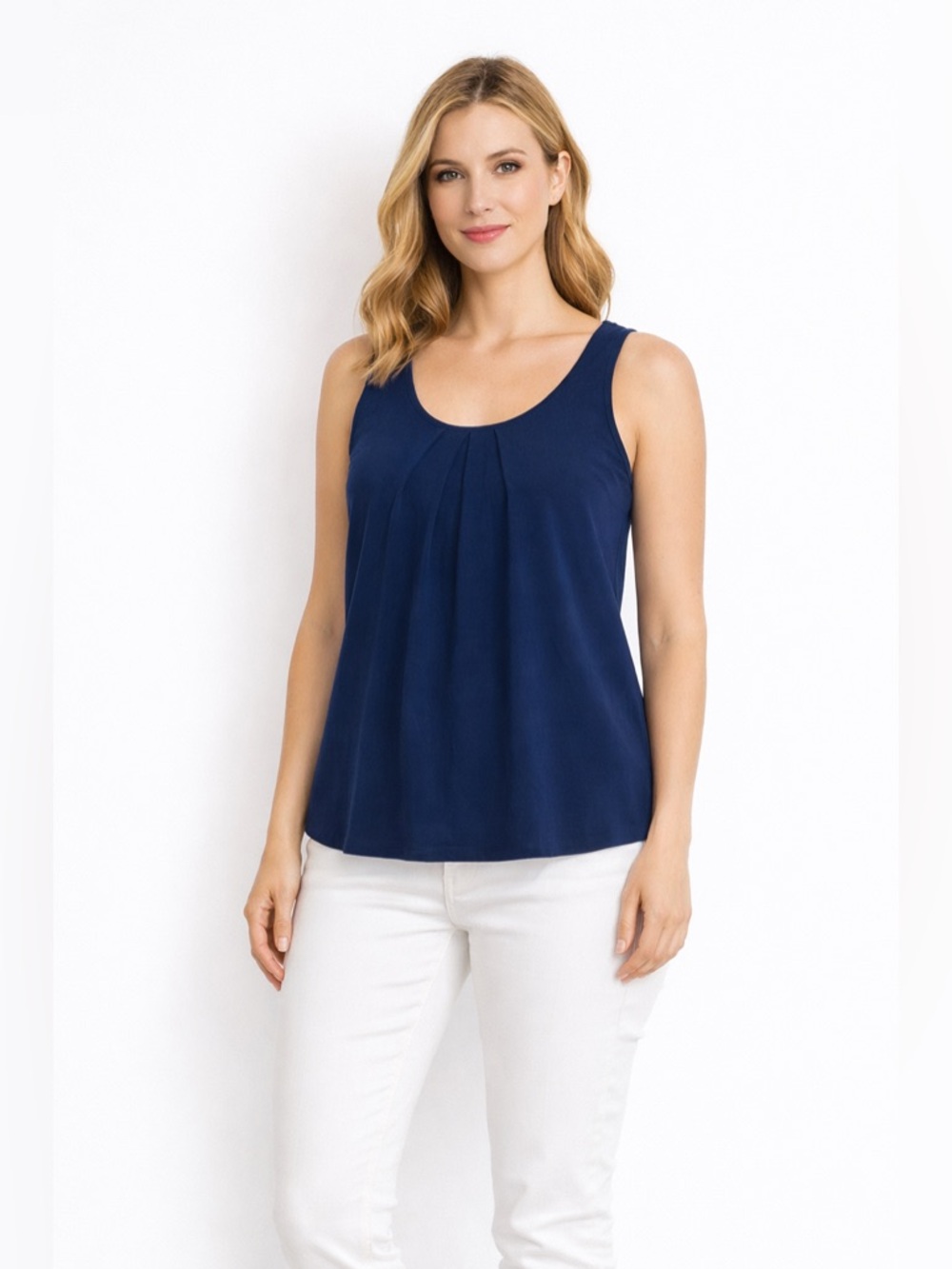 new york and company navy blue layered tank top y2k